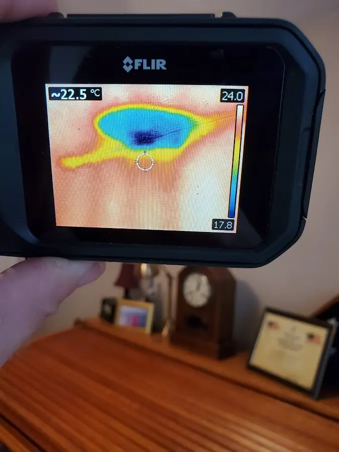 Thermal imaging inspection for water damage in Southbridge Town